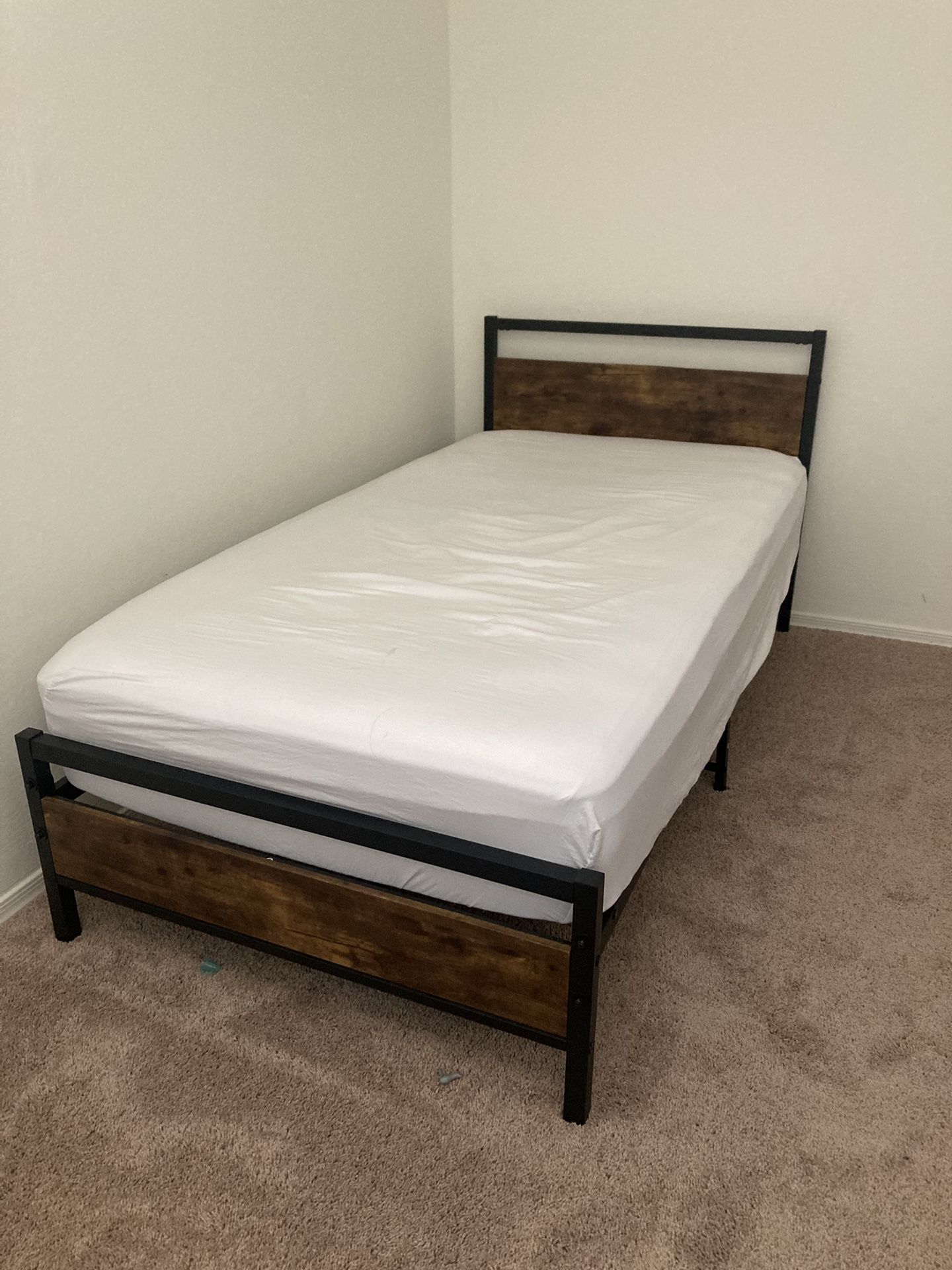 Twin Bed With mattress