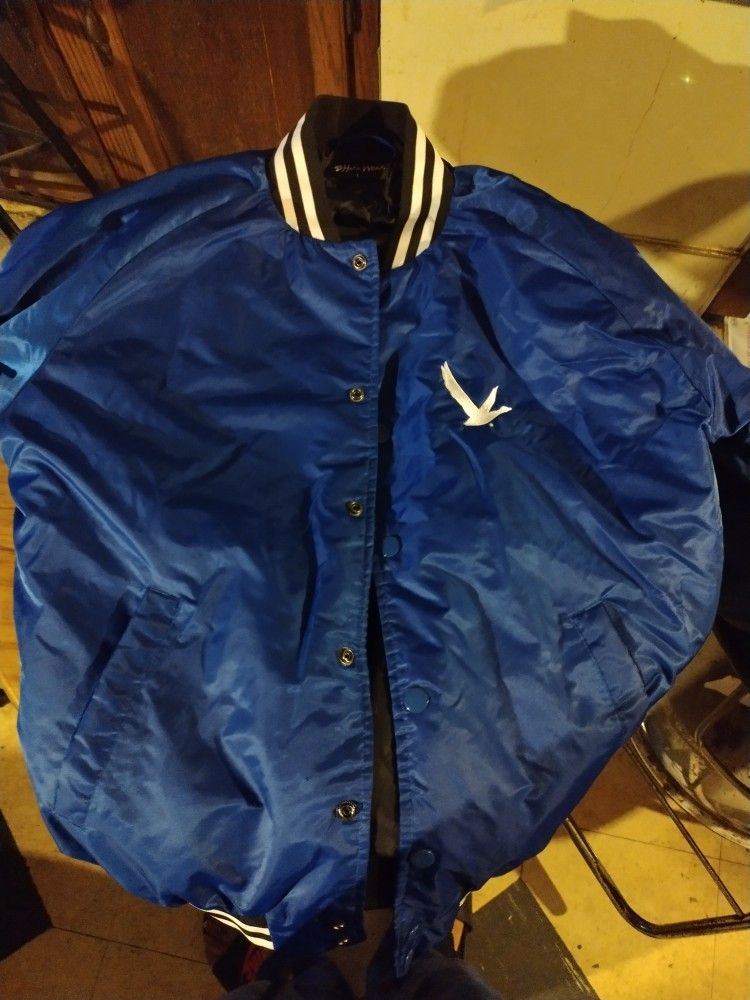 Shaka Wear Varsity Bomber Jacket – Royal Blue (Size Large)