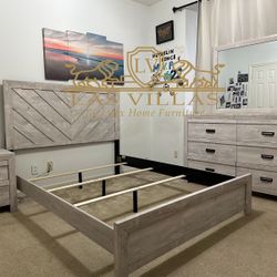 Bedroom Set , Bed , Dresser,Mirror,Nightstand 