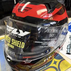 Fly Racing 73-8384 Revolt Rush Helmet Red/Black XL