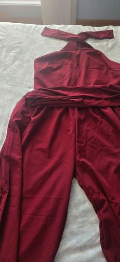 Jumpsuit, burgundy
