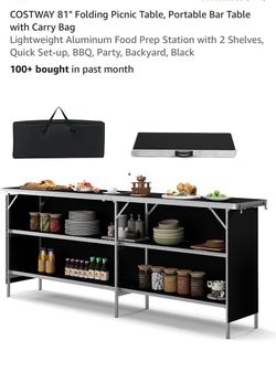Portable bar table