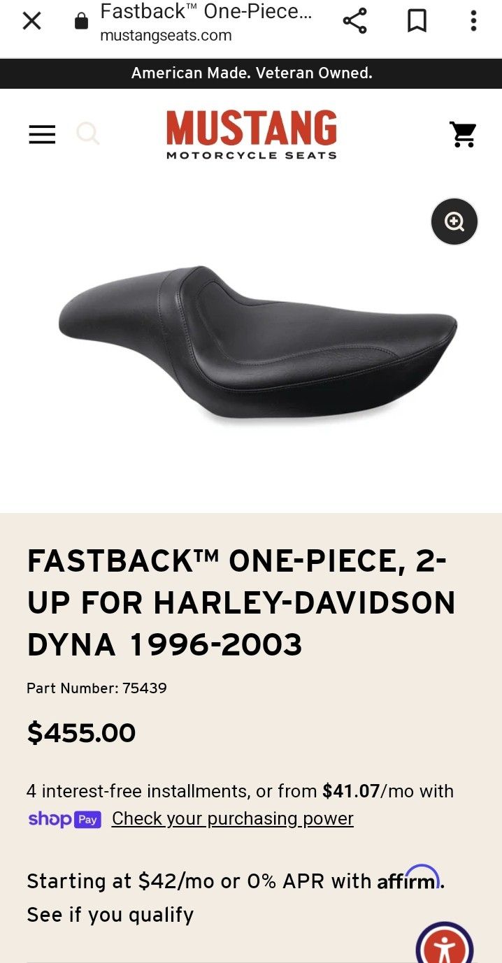 Dyna Seat  Harley Davidson Seat