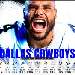 DALLAS COWBOYS TICKETS SECTION 223 ROW 6 SEATS 1 AND 2 