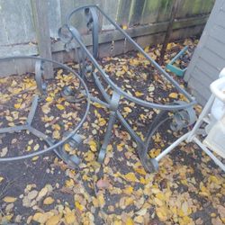 Metal Console Table Frame And Round Coffee Table Frame