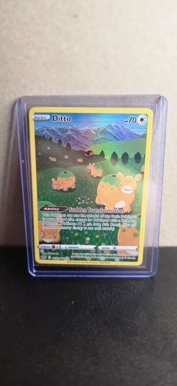 Ditto Pokémon TCG Holo Card in Case, PSA 10 worthy card. Very beautiful