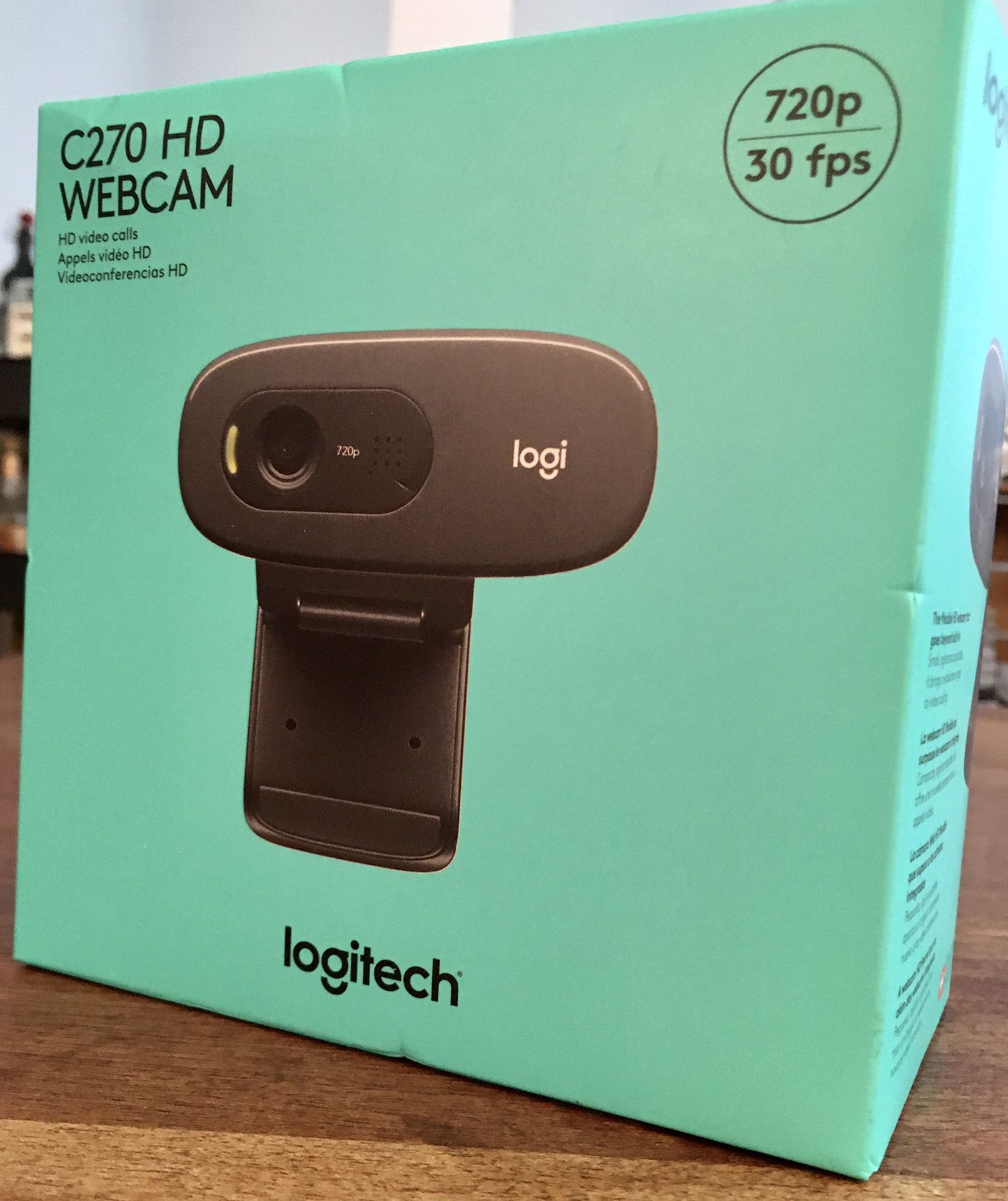 *NEW* Logitech C270 HD Webcam 720p/30 fps