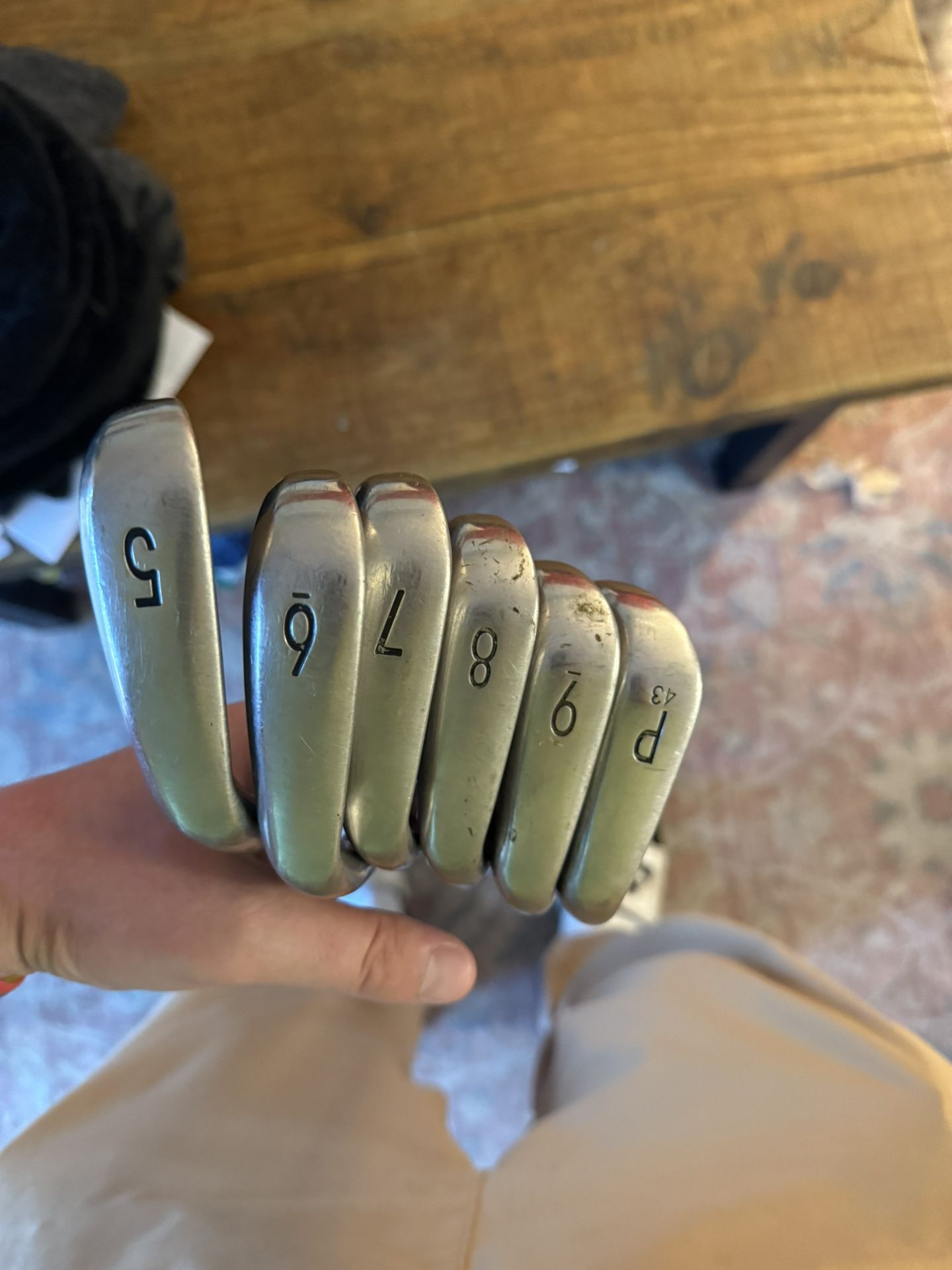 2019 Titleist T300 True Temper AMT Red Stiff Shaft Golf Irons 5-PW