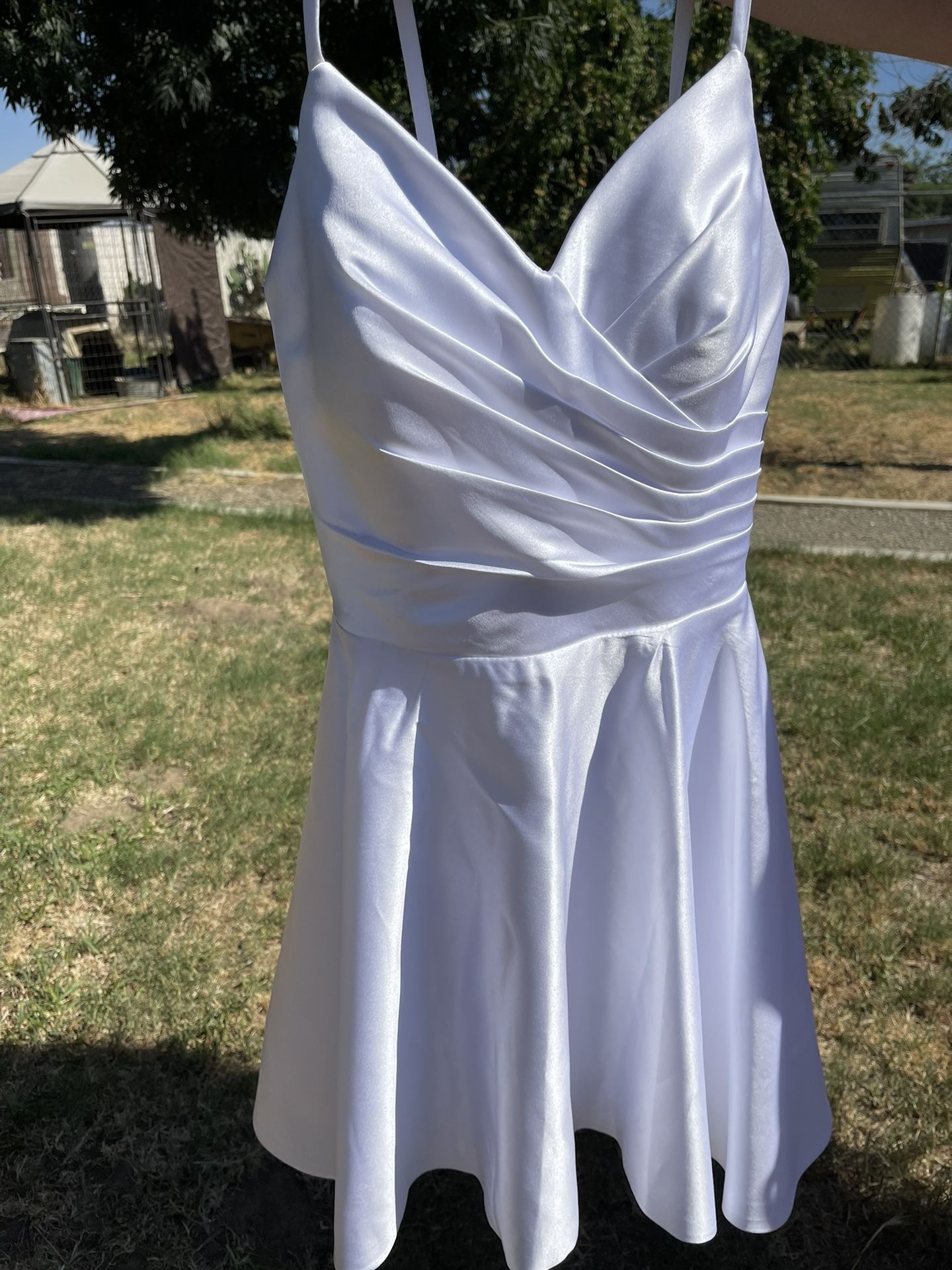 white dama dress