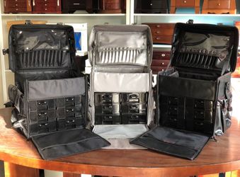 MAKE UP CASES GIFT BEAUTY BOX ROLLING HARD SOFT CASE STORAGE MUA HAIR BARBER NAIL TECH SPA ORGANIZER   PRICE ON LISTING FOR ITEM IN FIRST PICTURE LIST