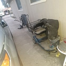 Scooter and a scooter lift.