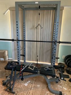Gym, Dumbbell, Olympic plates, walking pad, powerblock