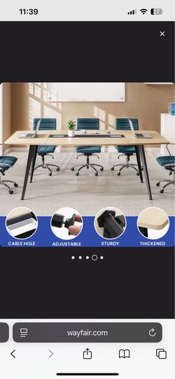 Conference Table with Charging Station