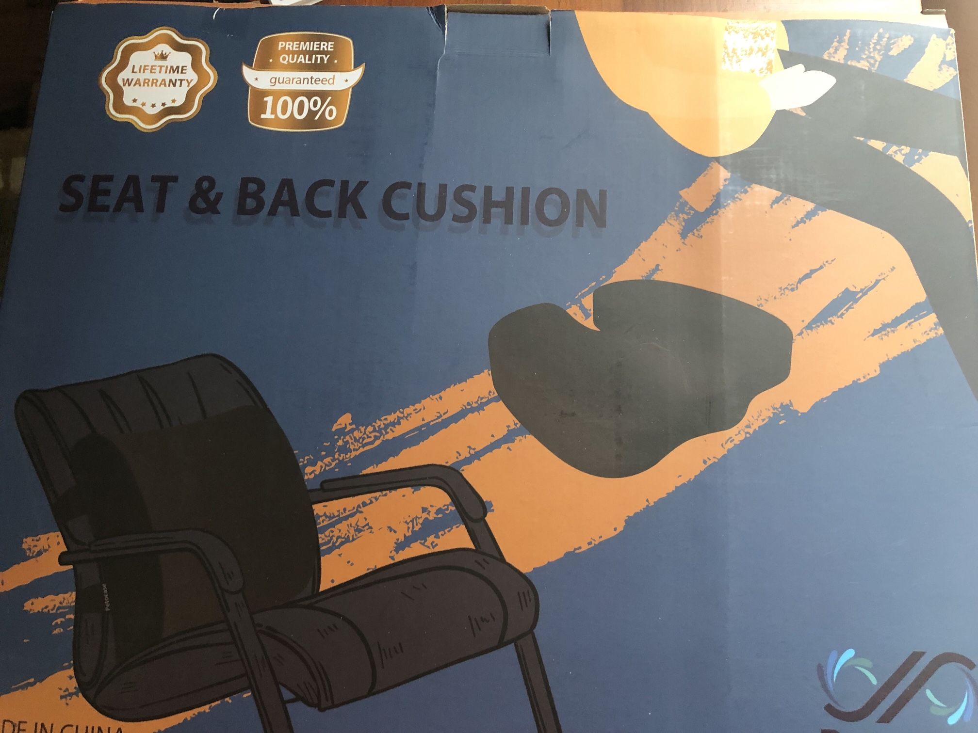 Memory Foam Seat & Back Cushion