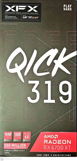AMD Radeon RX 6700xt Gaming Card