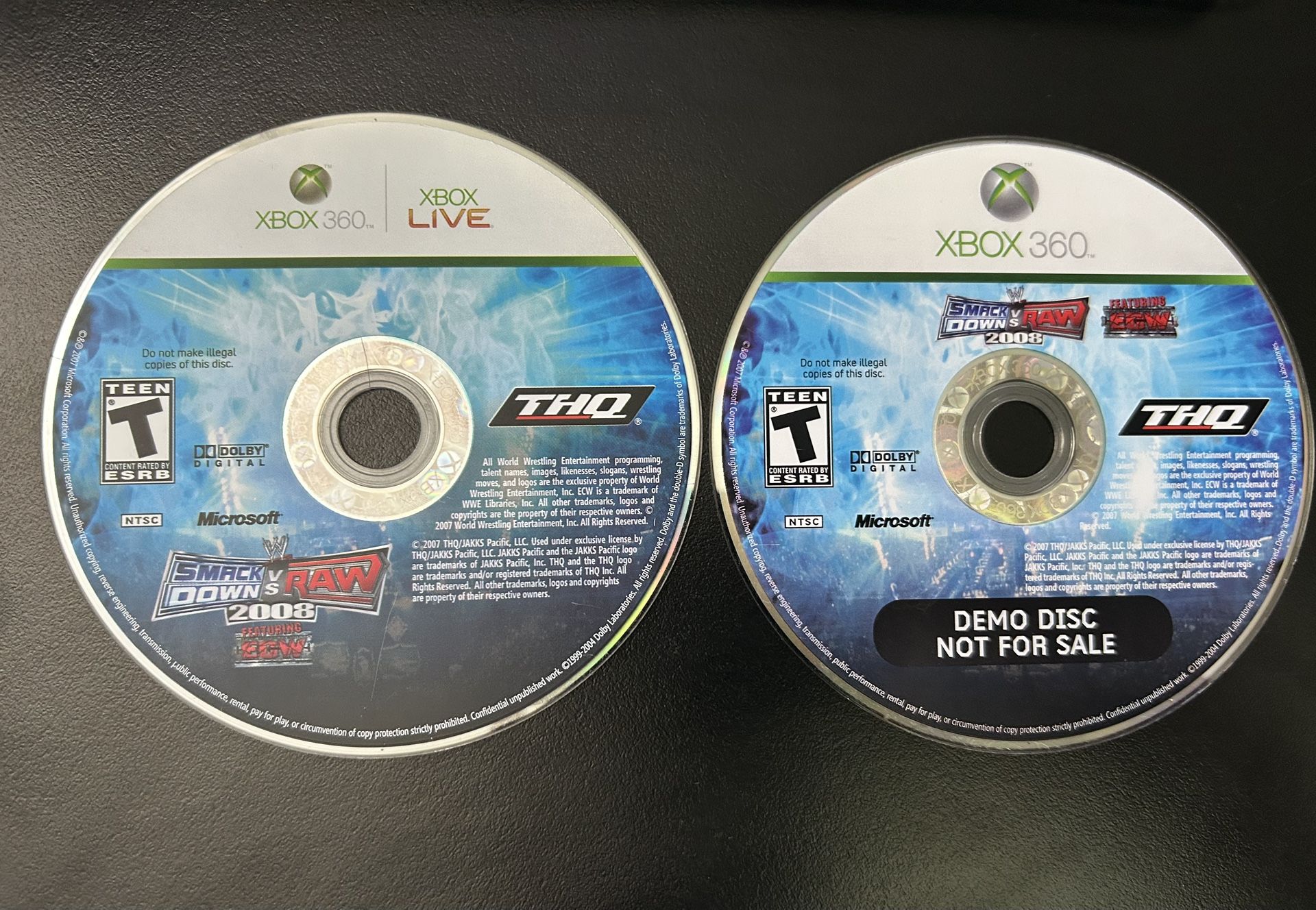 WWE Smackdown vs. Raw 2008 Xbox 360