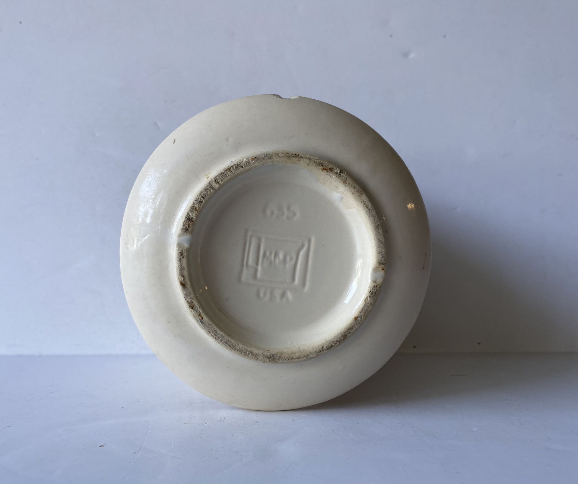 Vintage Pottery Matte Glaze Ceramic Flower Pot Centerpiece