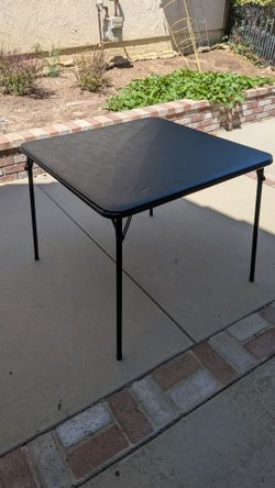 Peakform 34" x 34" black folding table