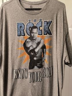 The Rock Know Your Role WWE Authentic Mens 2XL