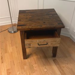 wooden side table 