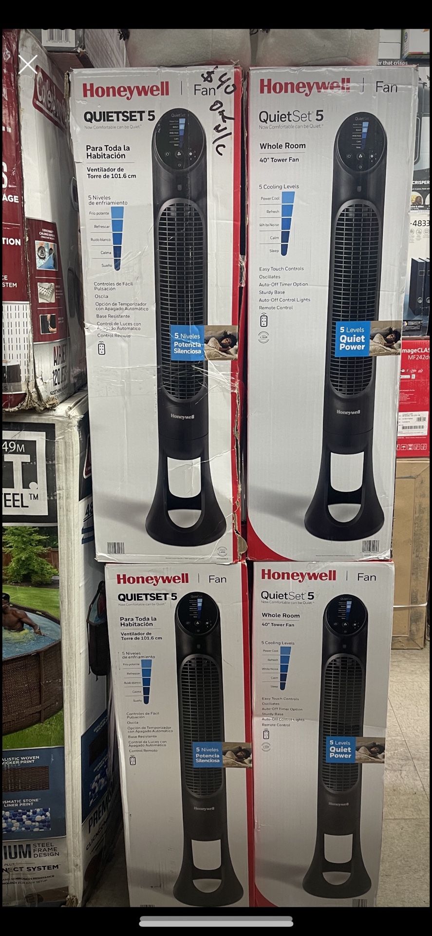 Fan Honey Well 5 Speed Quiet…price XEach
