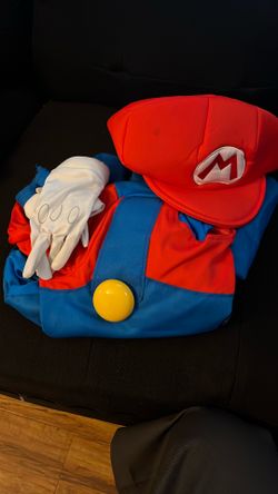 Mario Costume Size 10