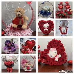 Balloon arrangements for Valentine's Day