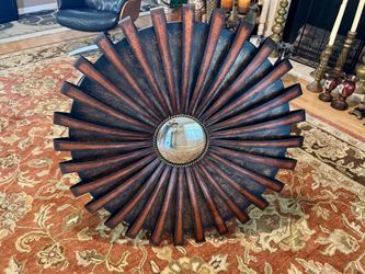 Sunburst Metal Mirror Wall Art
