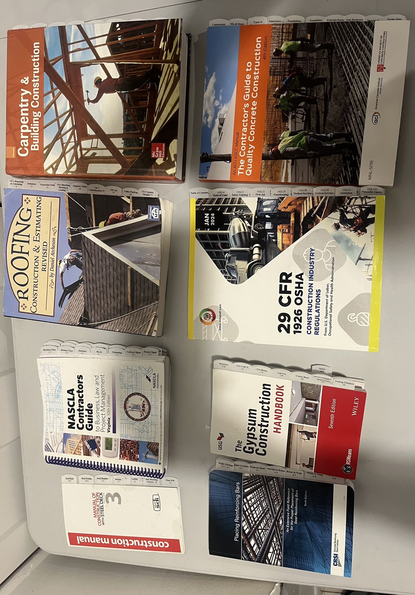 Virginia & Maryland General Contractor Exam Books Tabbed
