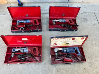 I have 4 Milwaukee  angle drills 7 amp corded 1/2” drill all good conditions asking $75 each 