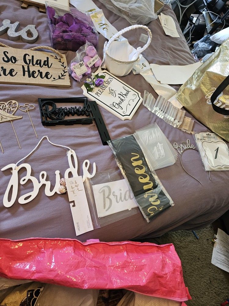 Various Items For Wedding Or Bachelorette 