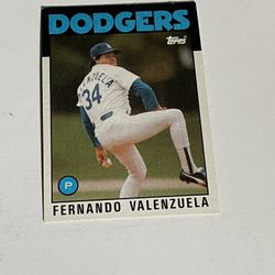 Fernando Valenzuela 1986 Topps Card #630