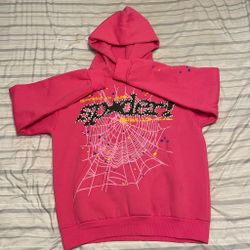 Pink sp5der hoodie brand new size L