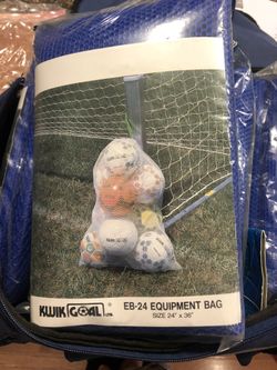 (7) KwikGoal Kwik Goal Blue Mesh Equipment & Ball Bags $12 Each, )7 for $75 or Best Respectful Offer!