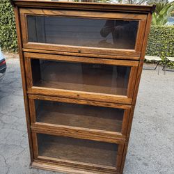 Barrister Cabinet Lawyer Bookshelf Glass Book Shelf