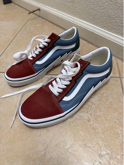 Custom Vans Old Skool Lightning Bolt Shoes Men’s Size 9.5