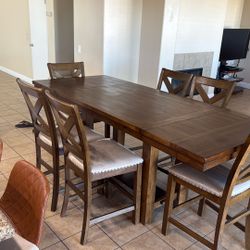 7 Pc Counter Height Dinning Table 