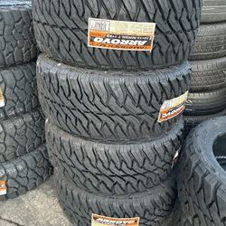 33x12.50/20 Arroyo Tires Installed And Balanced 