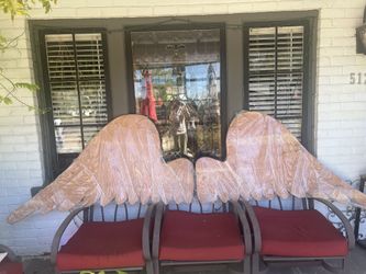 11’ Long Wings, Hand Carved Ready To Stain Or Paint 