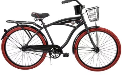 Brand New Huffy 26” Nel Lusso Men’s Beach Cruiser Bike – Matte Black