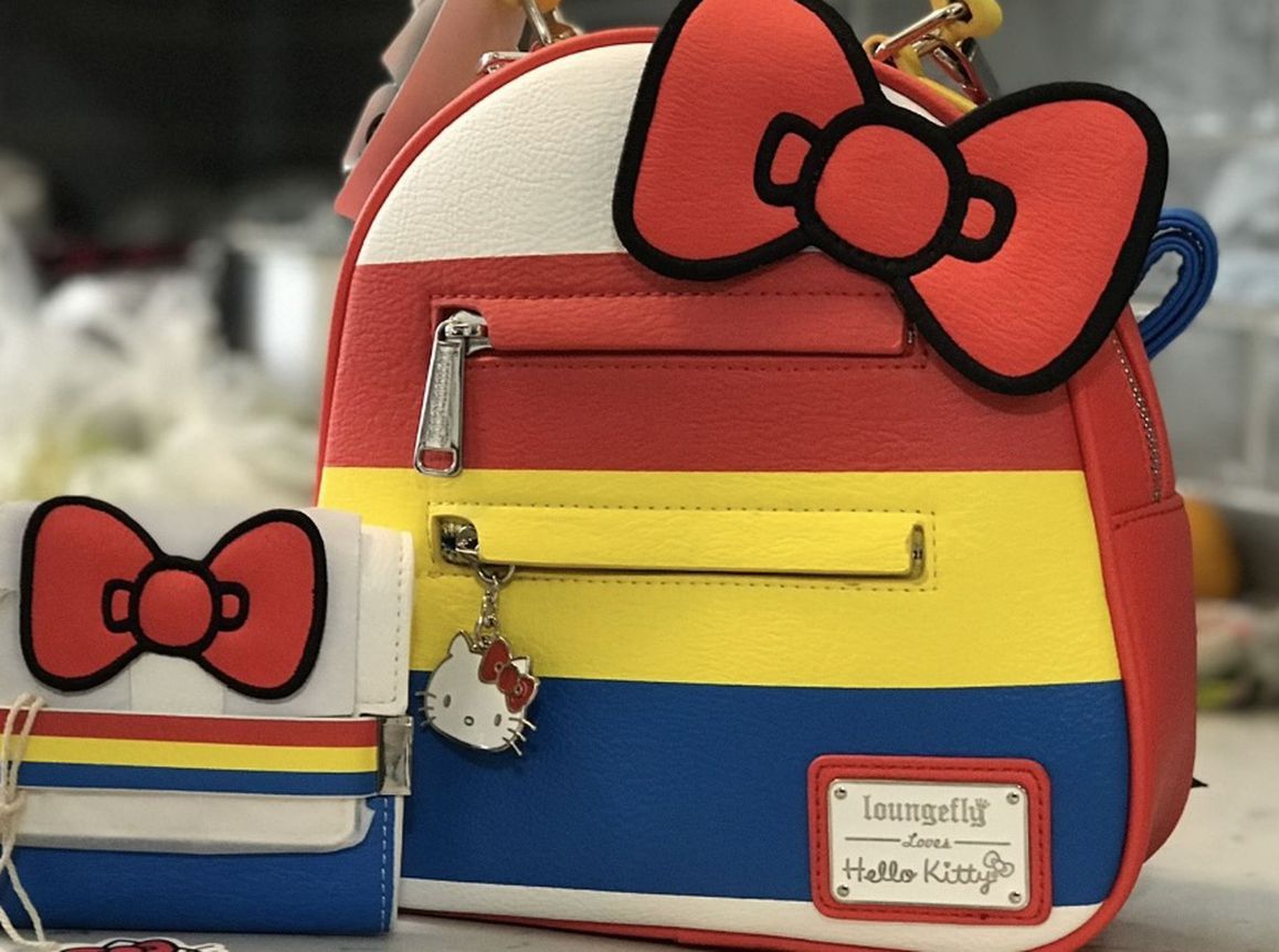 Hello Kitty Backpack/Purse And Matching Wallet