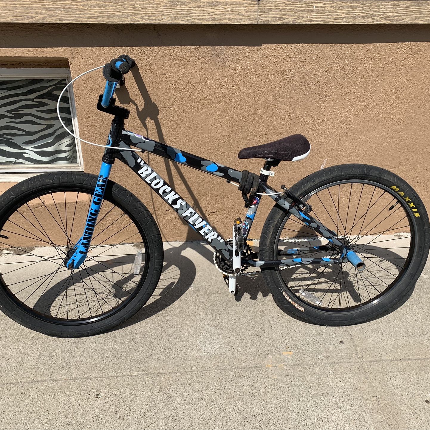 2019 SE Bikes Blocks flyer blue camo