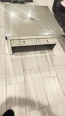 Mirrored coffee table