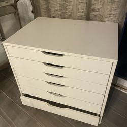 White Rolling Cabinet