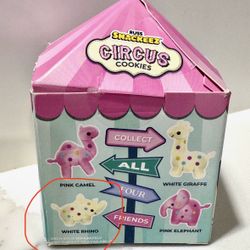 Russ Snackeez Circus Cookies 4" Collectible Plush Polka Dot White Rhino NISP