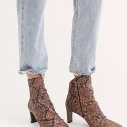 FREE PEOPLE ankle boots smooth slouchy leather 