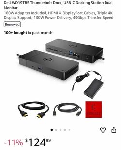 Dell WD 19 TB docking stations