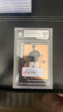 2001 leaf Limited David Williams autograph rookie card graded 8.5430/1000 trading card