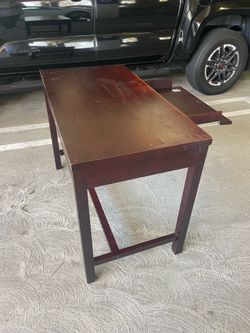 Wooden Desk with Drawer -$30