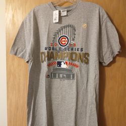 (Each) NEW Delta Pro Weight Cubs 2016 World Series Champs Large T-Shirts 